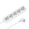 Przedłużacz 5 gniazd 2m typu niemieckiego bez przełącznika (3x1,5mm) Rebel biały